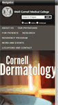 Mobile Screenshot of cornelldermatology.org