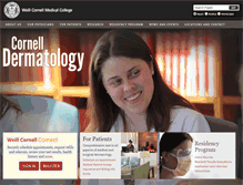 Tablet Screenshot of cornelldermatology.org