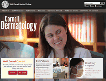 Tablet Screenshot of cornelldermatology.com